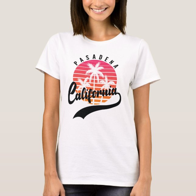 Pasadena, California Retro Sunset Women's T-Shirt (Front)