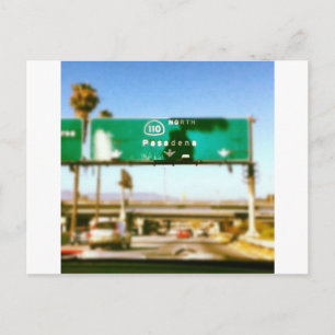 Pasadena en route postcard