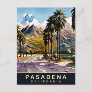 Pasadena, Residental Area, California Postcard