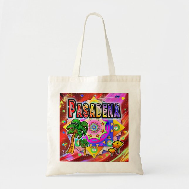Pasadena Tropical Friends Tote Bag (Front)