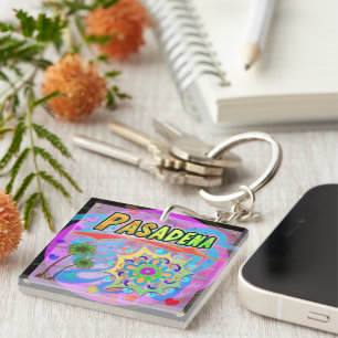 Pasadena True Progress Keychain
