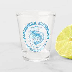 Pascagoula (shrimp) shot glass