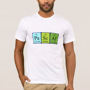 Pascal periodic table name shirt