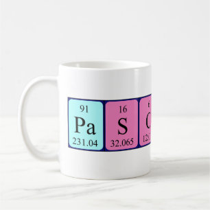 Pascaline periodic table name mug