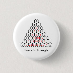 Pascal's Triangle Button Badge