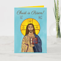 Pascha Card (Icon of Christ 2)