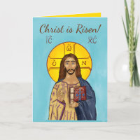 Pascha Card (Icon of Christ 2)