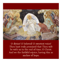 Paschal canon Ode 9 Troparion 1 poster for Easter