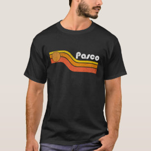 Pasco - Vintage Men Women 70s 80s Graphic Cool Ret T-Shirt