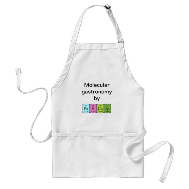 Pascual periodic table name apron (Front)