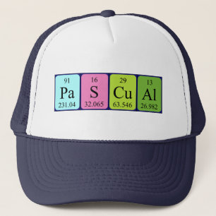 Pascual periodic table name hat