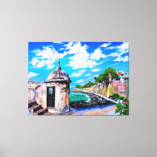Paseo del Morro, Old San Juan, Puerto Rico Canvas Print