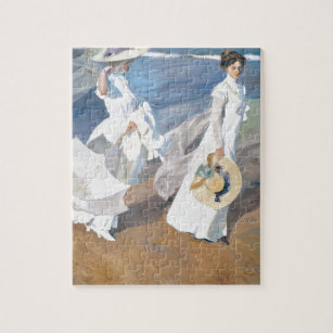 Paseo por la playa - Sorolla - 1909 Jigsaw Puzzle