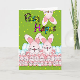 Pasg Hapus Welsh Language Happy Easter Greeting Ca Holiday Card