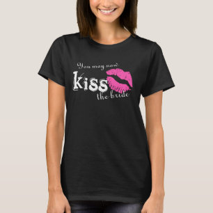 Pash pink lipstick kiss hen night tee