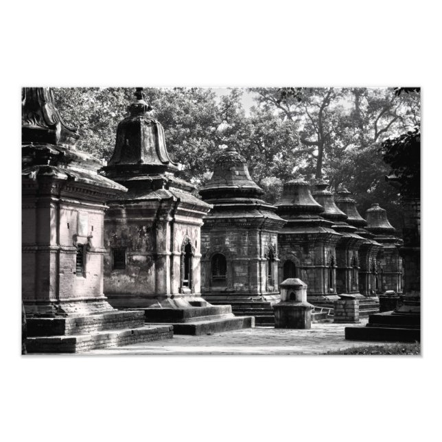 Pashupatinath Temple Lingams Photo Print (Front)