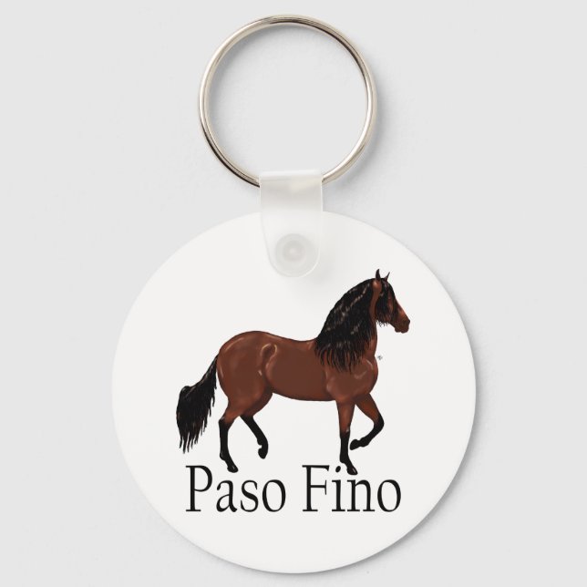 Paso Fino Bay "Paso Fino" Key Ring (Front)