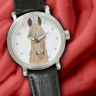 Paso Fino Palomino Gaited Horse Head  Watch