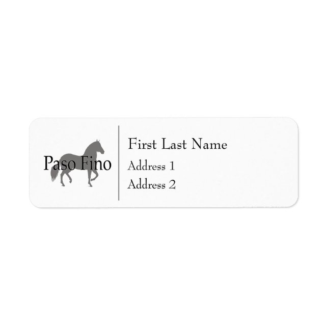Paso Fino Silhouette Text 1 (Front)