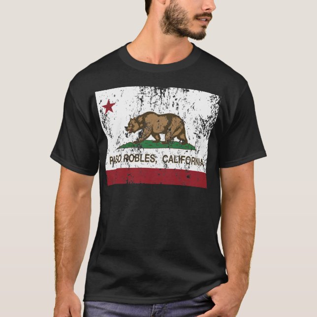 paso robles california flag T-Shirt (Front)