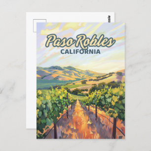 Paso Robles California Vineyard Central Coast Postcard