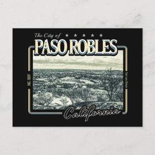 PASO ROBLES CALIFORNIA VINTAGE - EL PASO DE ROBLES POSTCARD