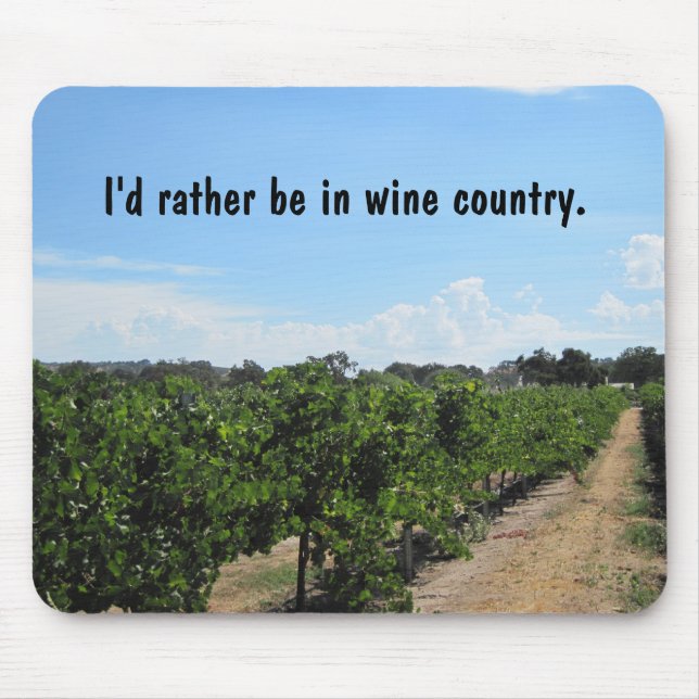 Paso Robles, California, Wine Country Mouse Mat (Front)