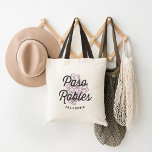 Paso Robles California Wine Country Vintage Logo Tote Bag<br><div class="desc">Cute Paso Robles, California tote bag features the name of the wine producing region in vintage distressed lettering, overlaid on an illustration of a cluster of ripe grapes, ready to be turned into wine. Personalize this cute tote with a name or wedding date for a cool personalized gift or giveaway...</div>