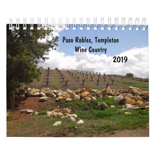 Paso Robles, Templeton Wine Country Scenes 2019 Calendar (Cover)