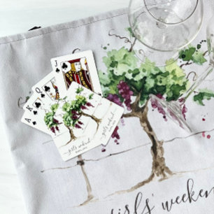 Paso Robles Vineyard Winery Girls’ Weekend Playing Cards