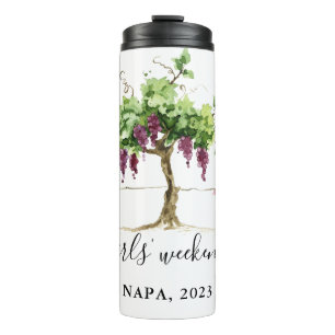 Paso Robles Vineyard Winery Girls’ Weekend Thermal Tumbler