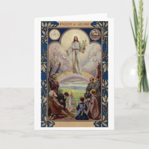 Pasqua di Guerra - Vintage Italian Easter Card