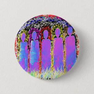 Pass on Memorial - Add Text Names n Gratitude 6 Cm Round Badge