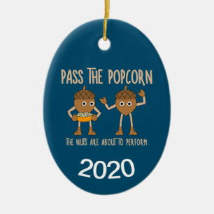 Pass Popcorn Nuts Ceramic Tree Decoration