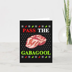 Pass the Gabagool Tacky Ugly Christmas For Men Wo Card