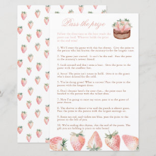 Pass The Prize Classic Strawberry Baby Shower Game
