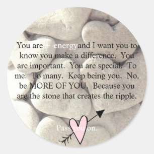 Pass You On Stickers Set of 20, 1.5" round