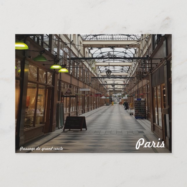 Passage du grand cercle Paris Postcard (Front)
