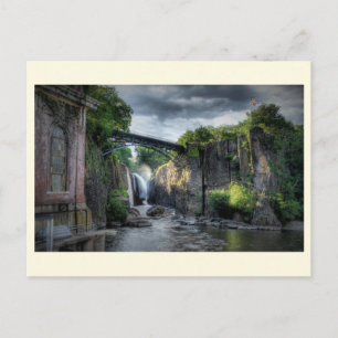 Passaic Falls, Paterson, New Jersey Vintage Postcard