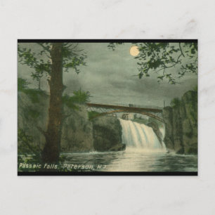 Passaic Falls, Paterson NJ Vintage Postcard