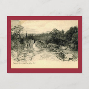 Passaic River, Little Falls NJ Vintage Postcard