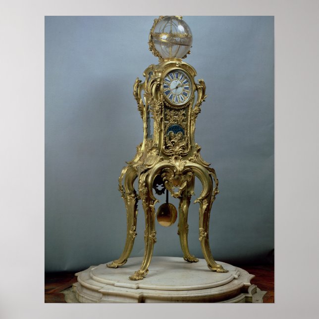 Passament astronomical clock made by Jacques Caffi Poster (Front)