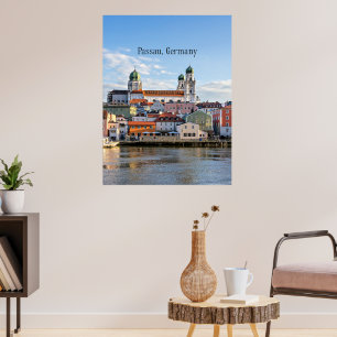 Passau, Germany cityscape photograph Poster