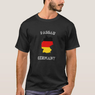 Passau Germany Classic Germany Flag Map T-Shirt