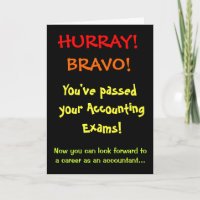 Passed Accounting Exams Accountant Congratulations