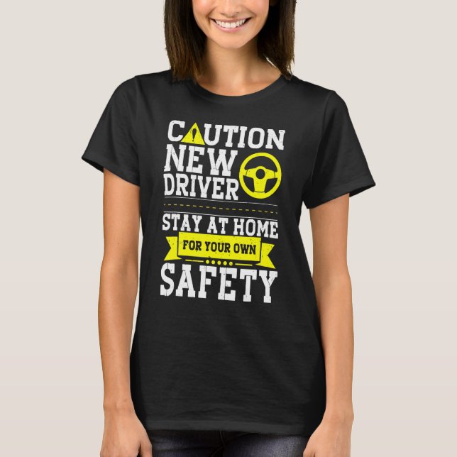 Passed Drivers Test New Driving License Congratula T-Shirt (Front)