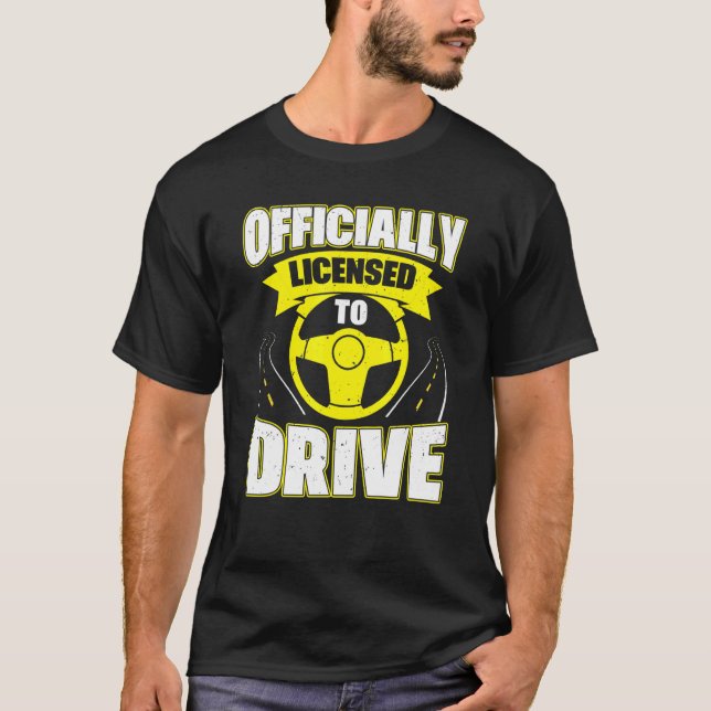 Passed Drivers Test New Driving License Congratula T-Shirt (Front)