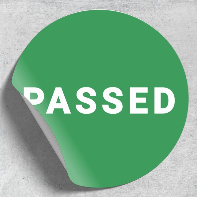 Passed Sticker | Quality Control Approved Green (Creator Uploaded)