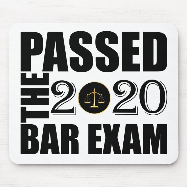 Passed the 2020 Bar Exam Mouse Mat (Front)