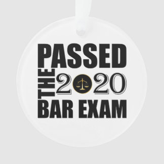 Passed the 2020 Bar Exam Ornament